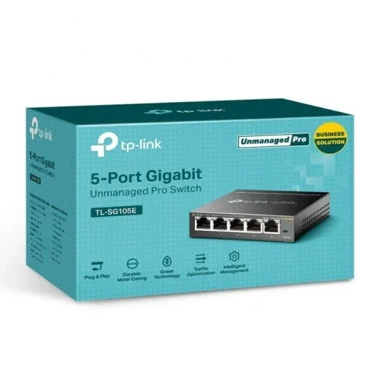 TP-Link TL-SG105E Easy Smart Switch 5 Puertos Gigabit TP-Link TL-SG105E Easy Smart Switch 5 Puertos Gigabit
